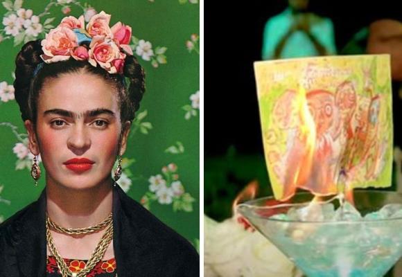 Millonario quema obra de Frida Kahlo para venderla como NFT, activo digital