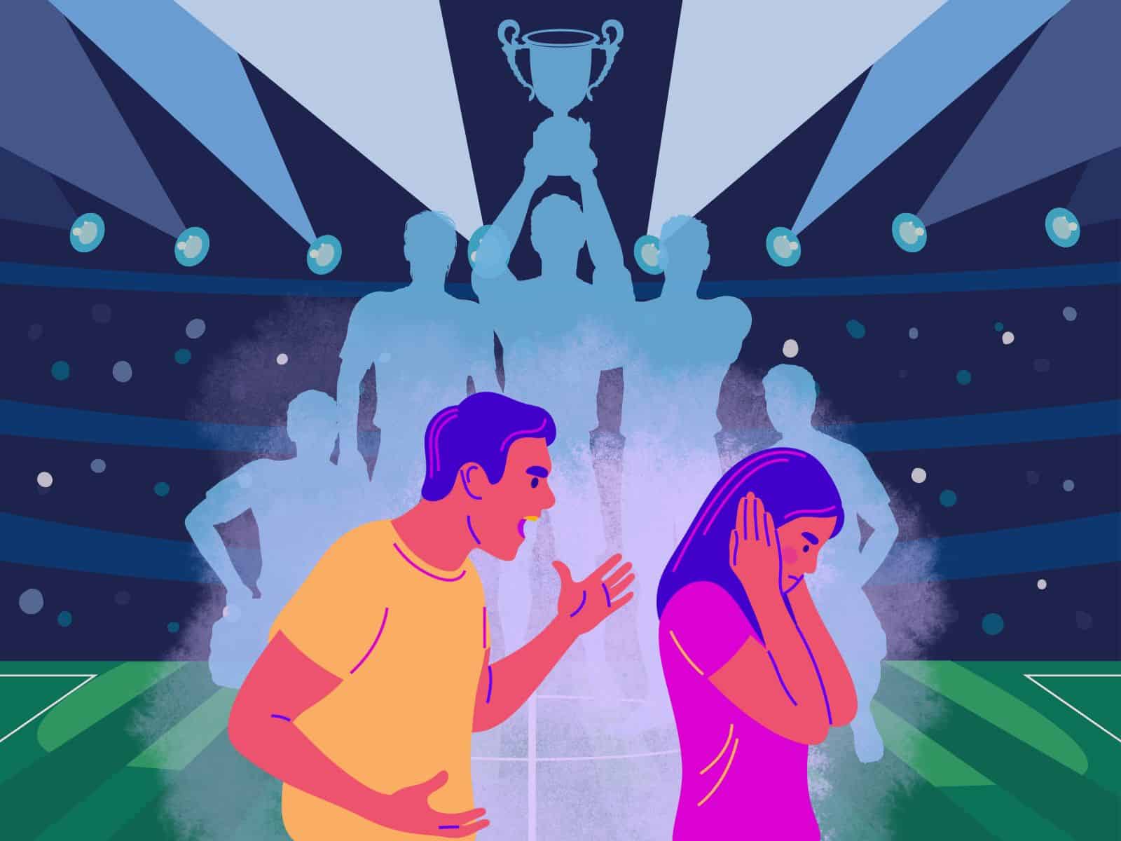 “Si pierde mi equipo, tú también pierdes”, dicen hombres a sus parejas “Si pierde mi equipo, tú también pierdes”, dicen hombres a sus parejas