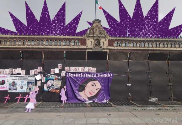 Blindan Zócalo capitalino en el primer 8M de Claudia Sheinbaum