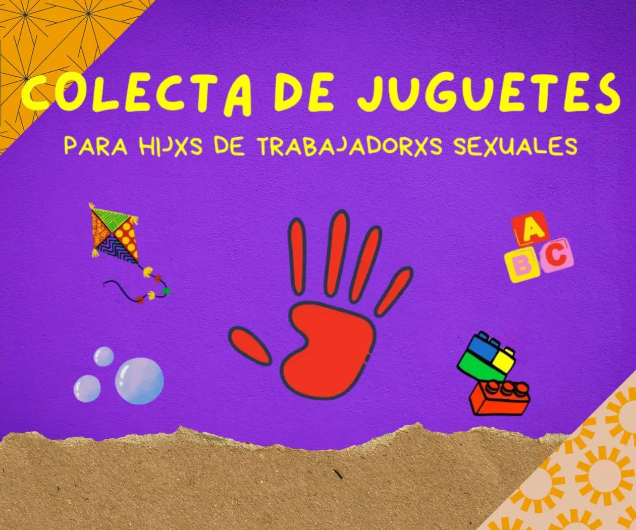 ¡Únete a la colecta y regala juguetes para hijxs de trabajadoras sexuales!