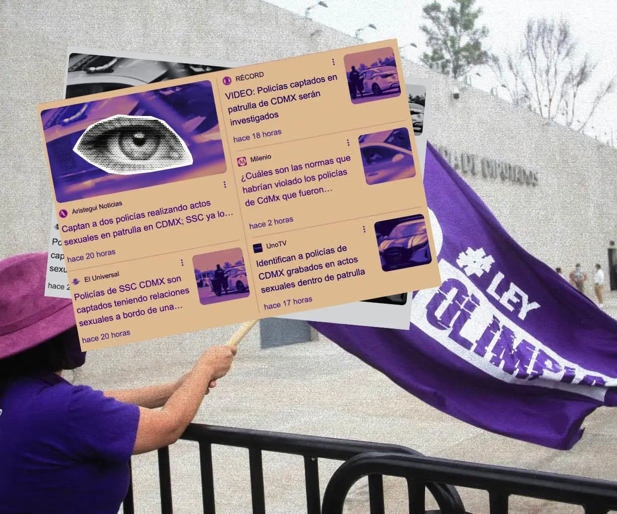 Ley Olimpia denuncia machismo en redes tras video de policías en CDMX Ley Olimpia denuncia machismo en redes tras video de policías en CDMX